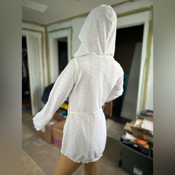 Prana, small, white hooded pullover, - Picture 5 of 7
